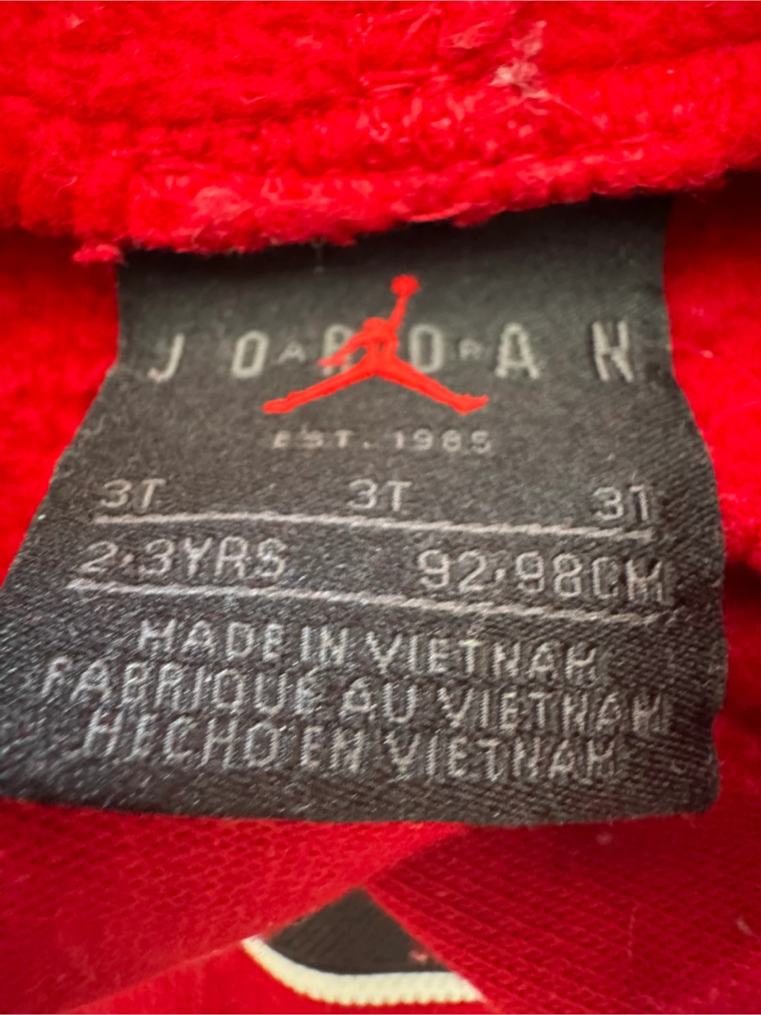 Jordan 23 Red Tracksuit Set - 3T - photo 3