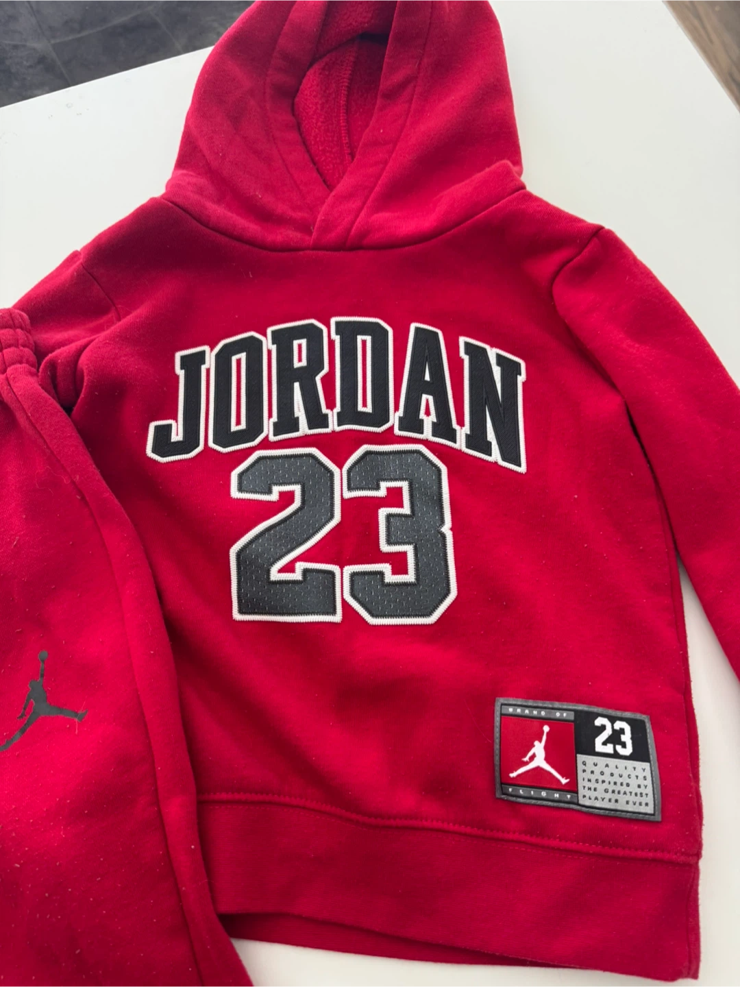 Jordan 23 Red Tracksuit Set - 3T - photo 2