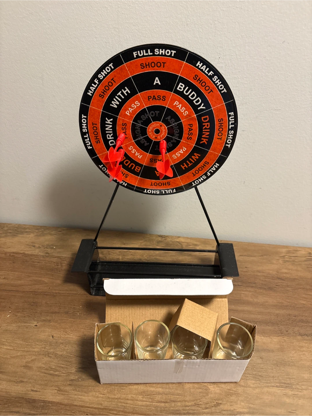 Game Night Shot Glass Dartboard Set - photo 4