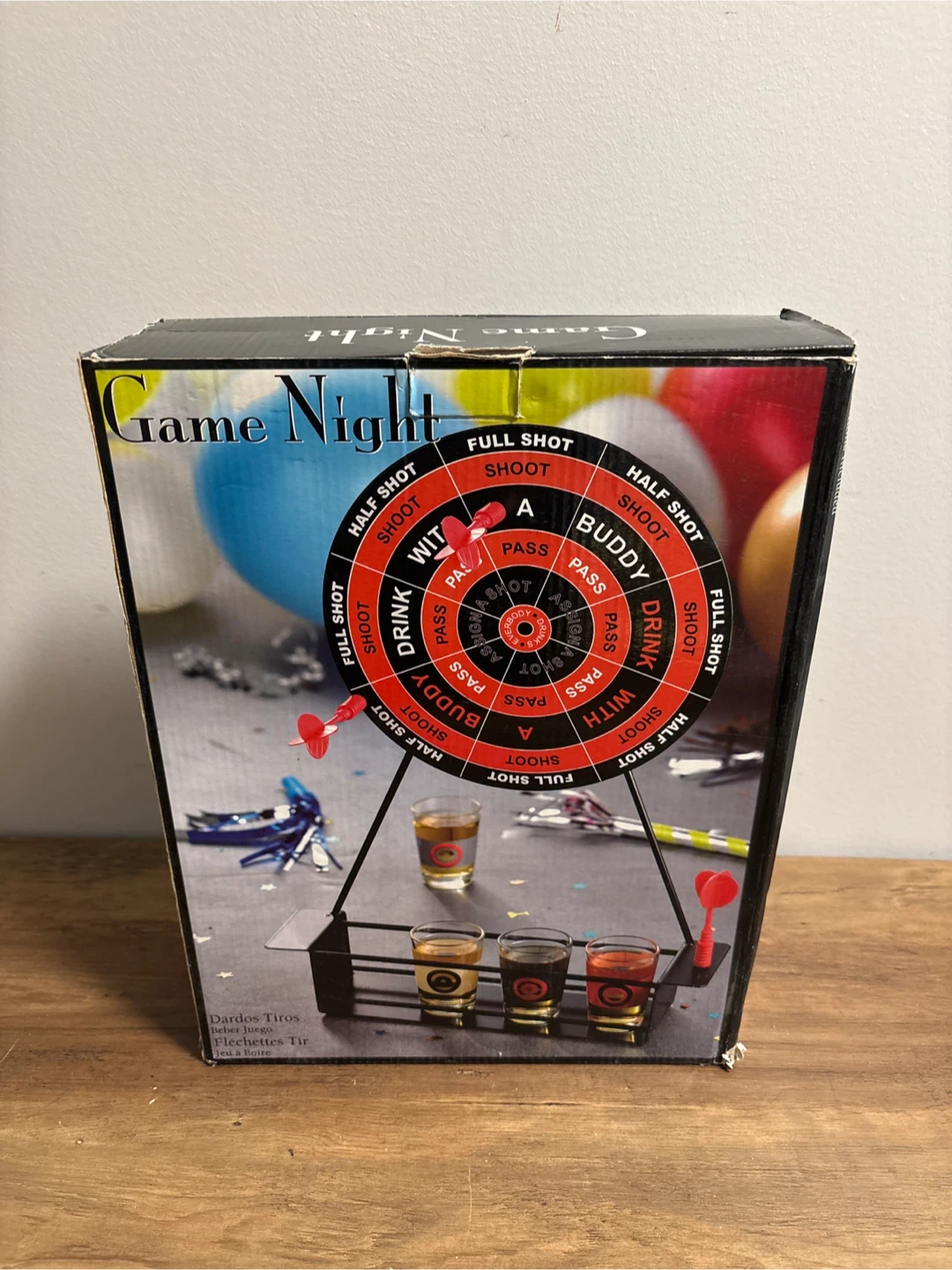 Game Night Shot Glass Dartboard Set