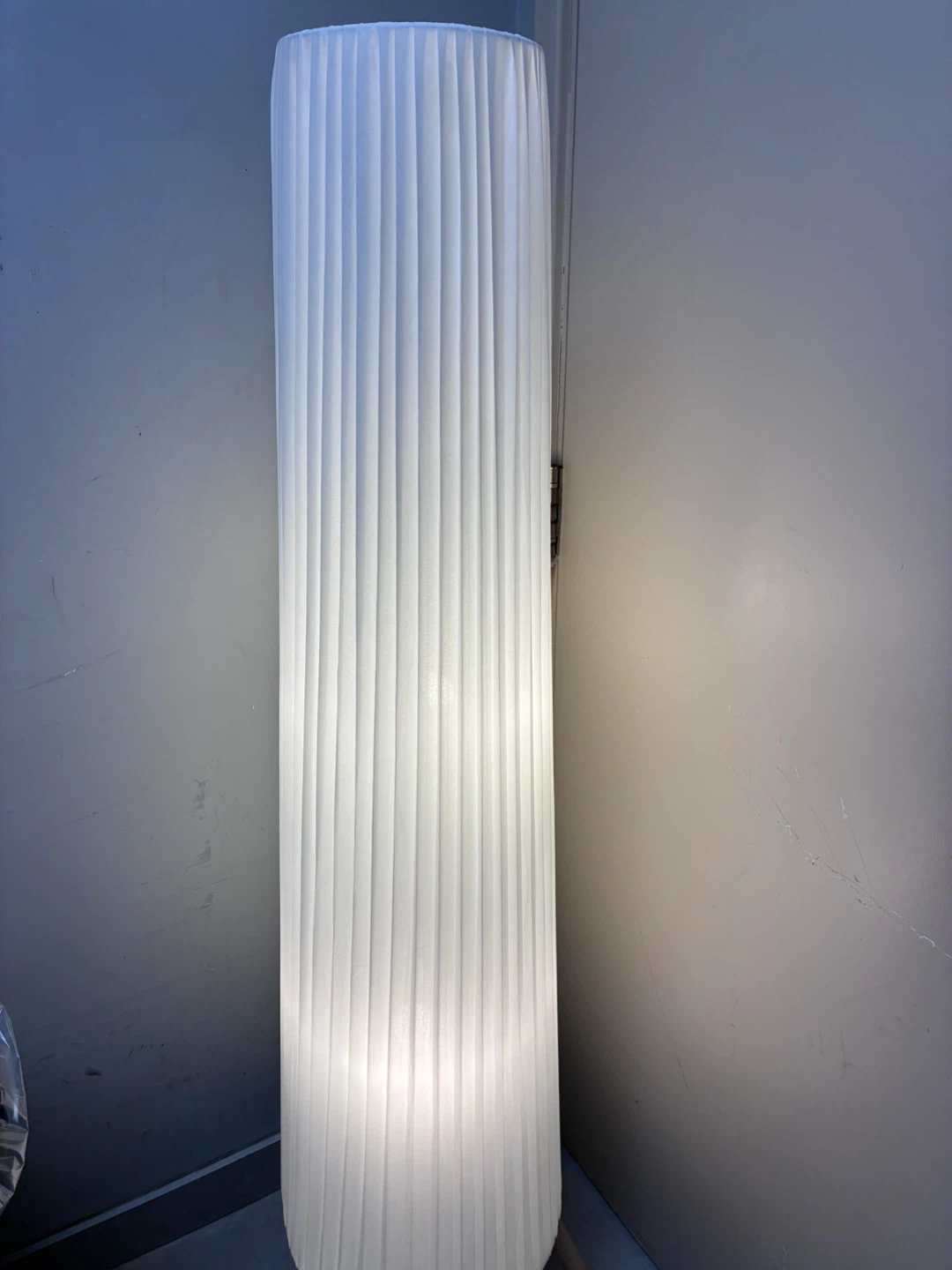 White Pleated Floor Lamp - photo 5