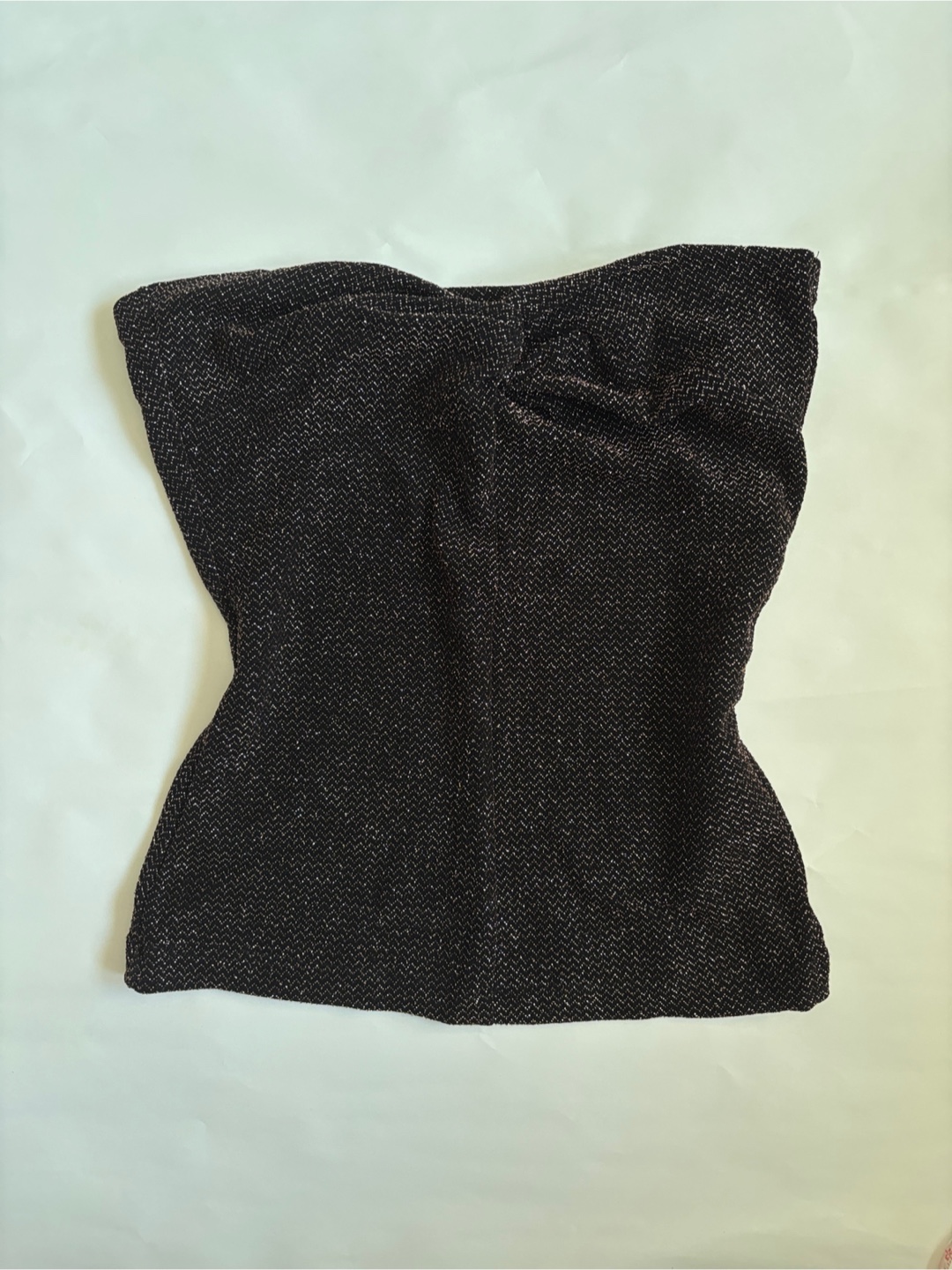 H&M Divided Black Glitter Tube Top Size S