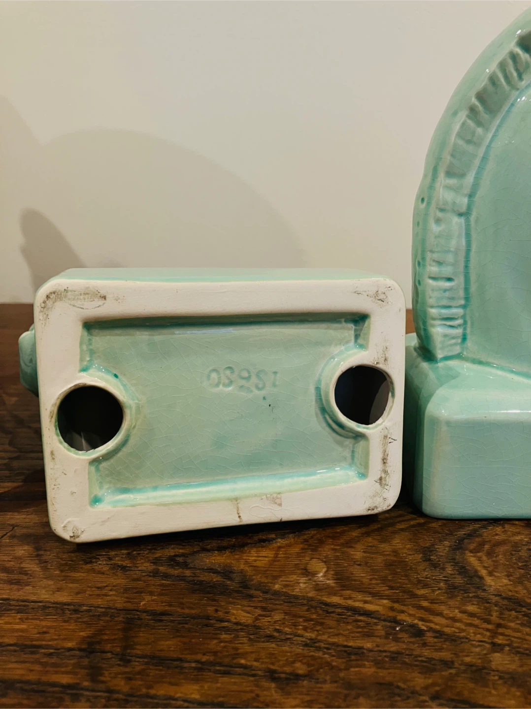 Ceramic Horse Head Bookends - a set - photo 3