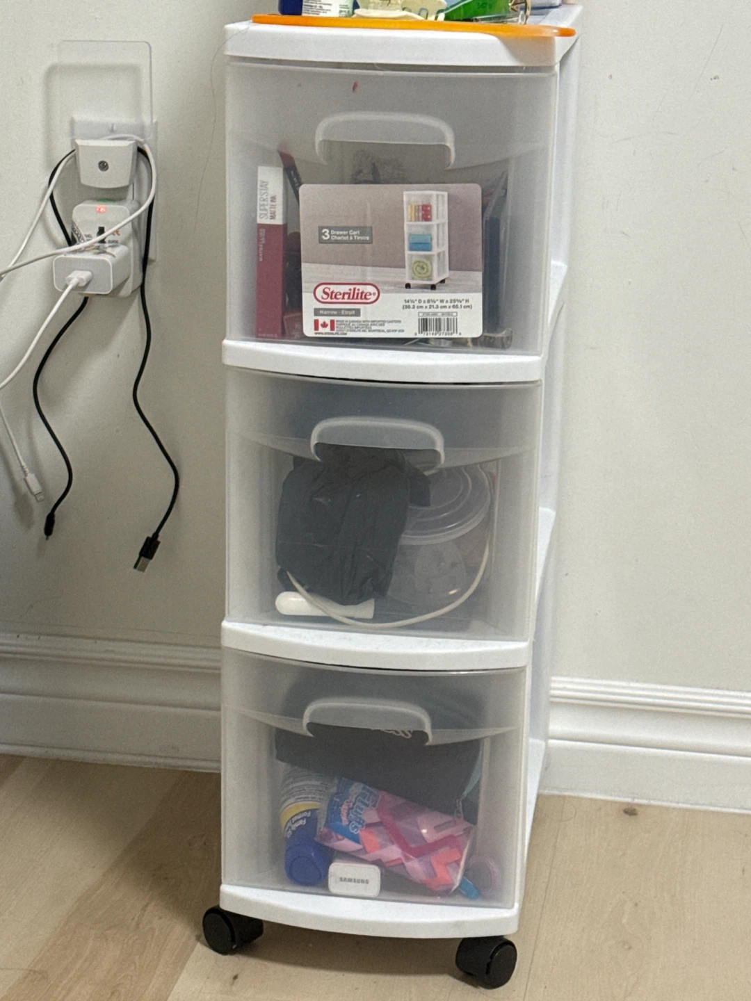 Sterilite 3 Drawer Cart