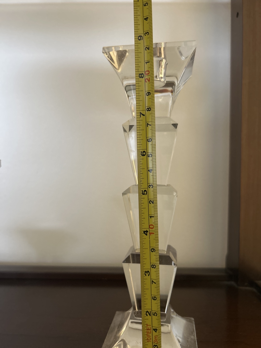 5 Clear Crystal Candlesticks from5$ to 9$ - photo 2