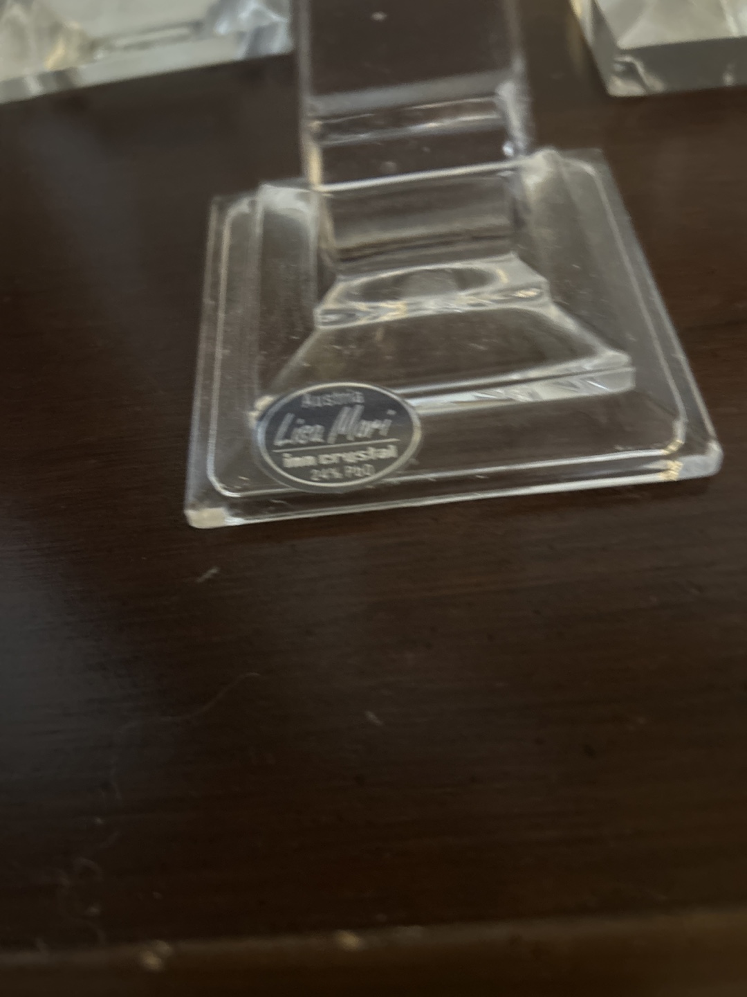 5 Clear Crystal Candlesticks from5$ to 9$ - photo 3