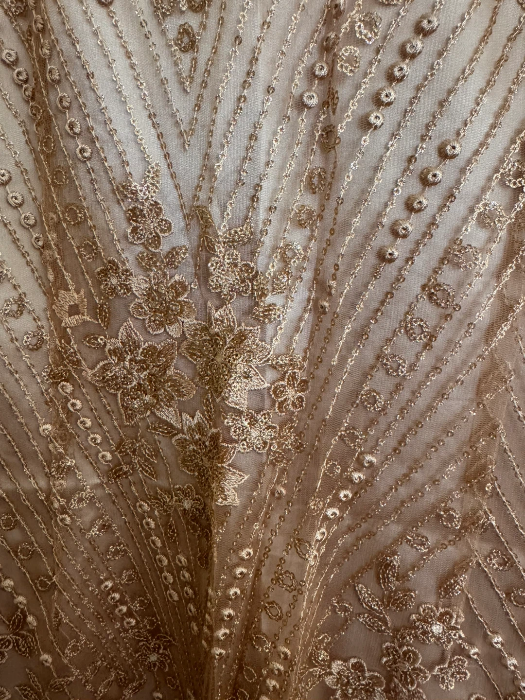 Rose Gold Sequin Lace Dress - photo 2