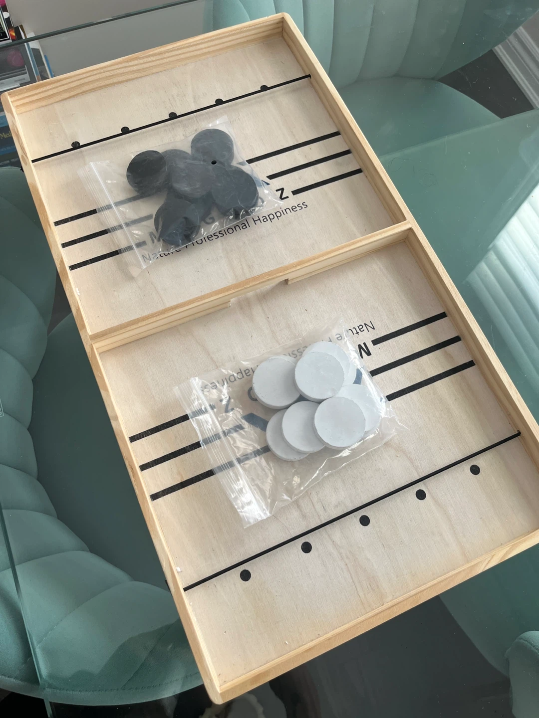 MEGWOZ Wooden Sling Puck Board Game - photo 3