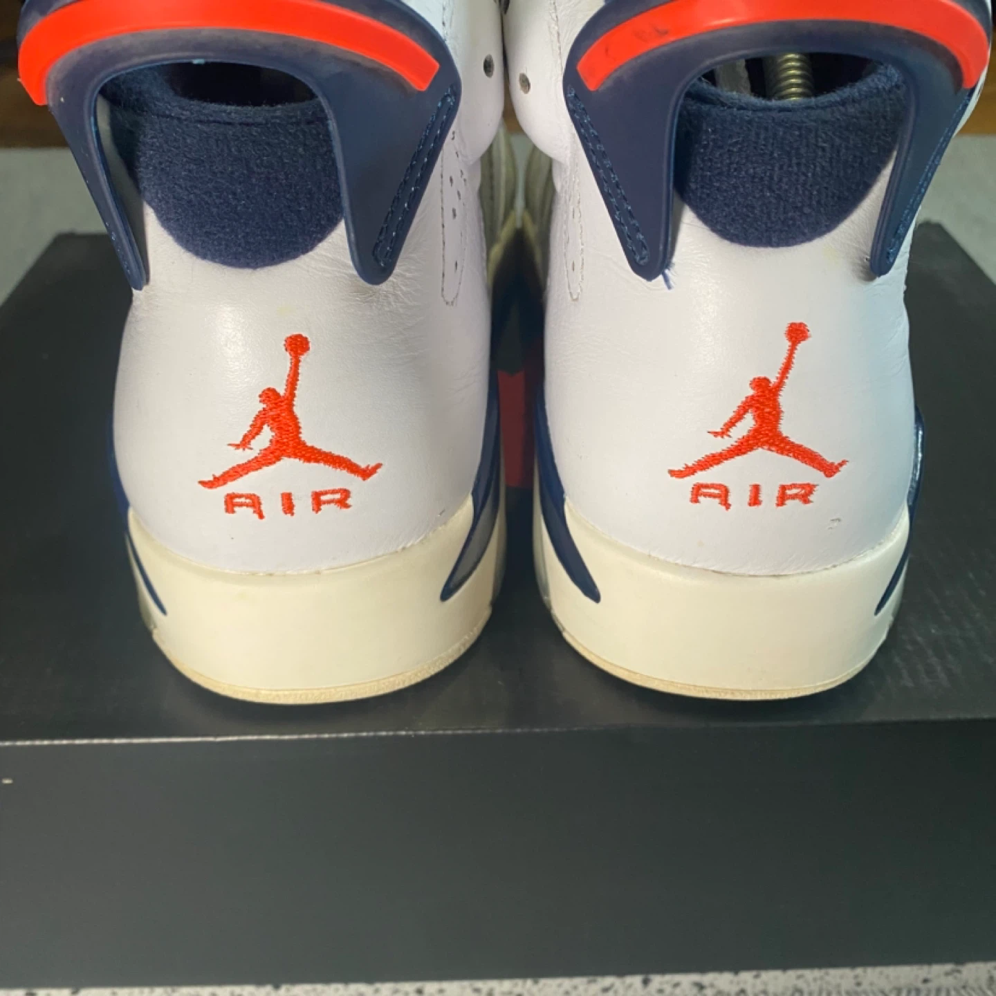 Air Jordan 6 Retro White Navy Red Size 10 - photo 4