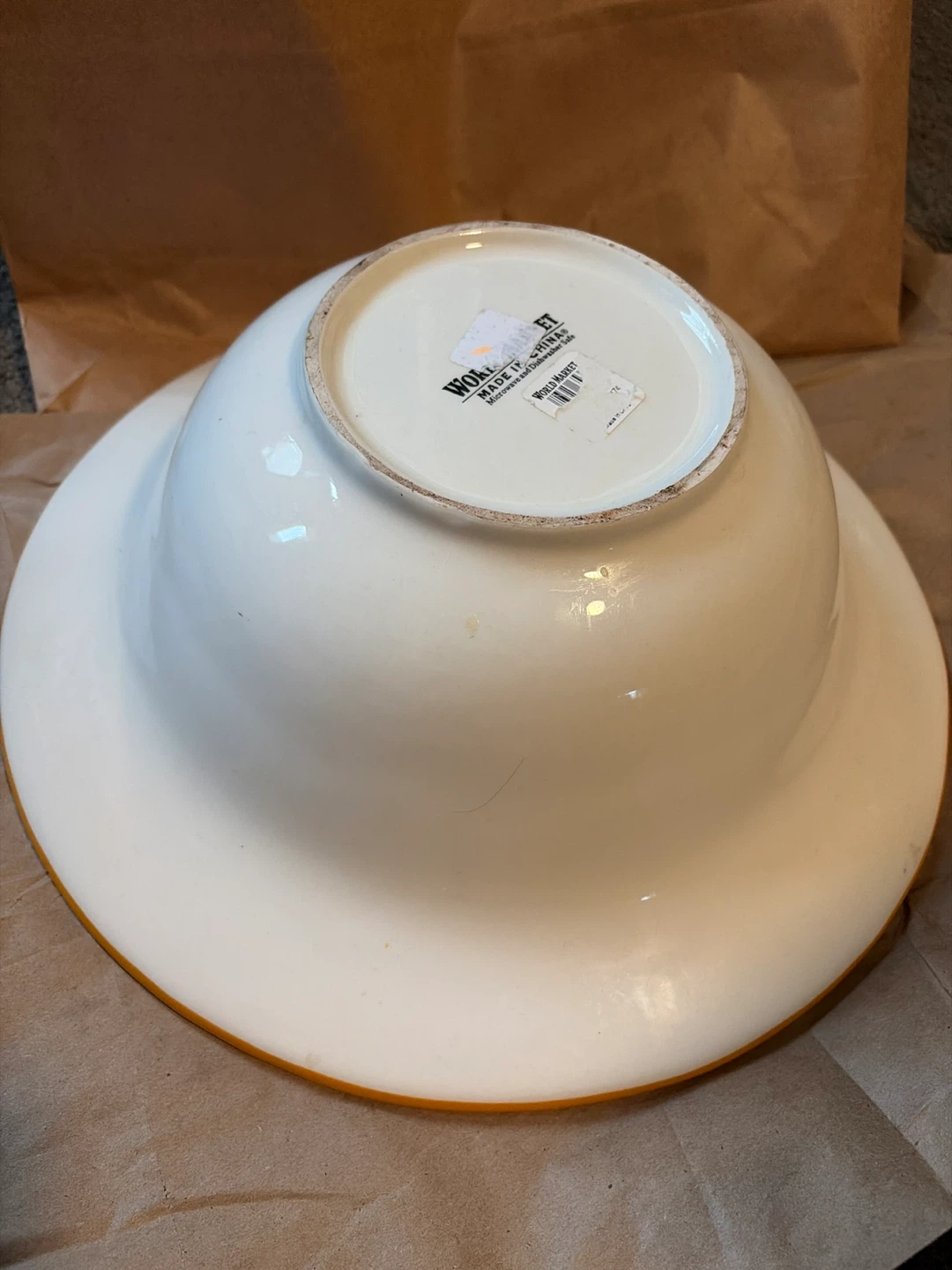 Ceramic Large Serving Bowl Blue and White - photo 2