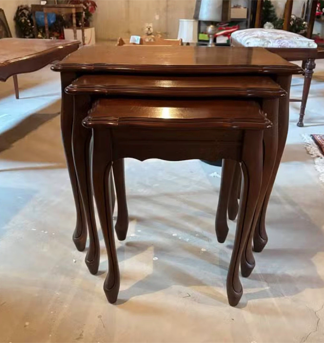 Nesting Tables - Dark Wood