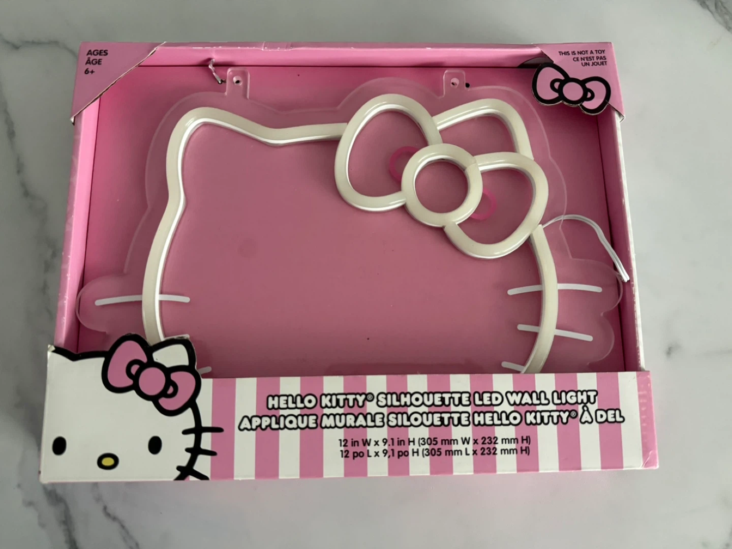 Hello Kitty Silhouette LED Wall Light