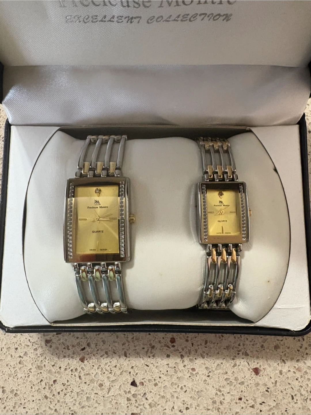 Precieuse Montre Two-Tone Quartz Watch Set