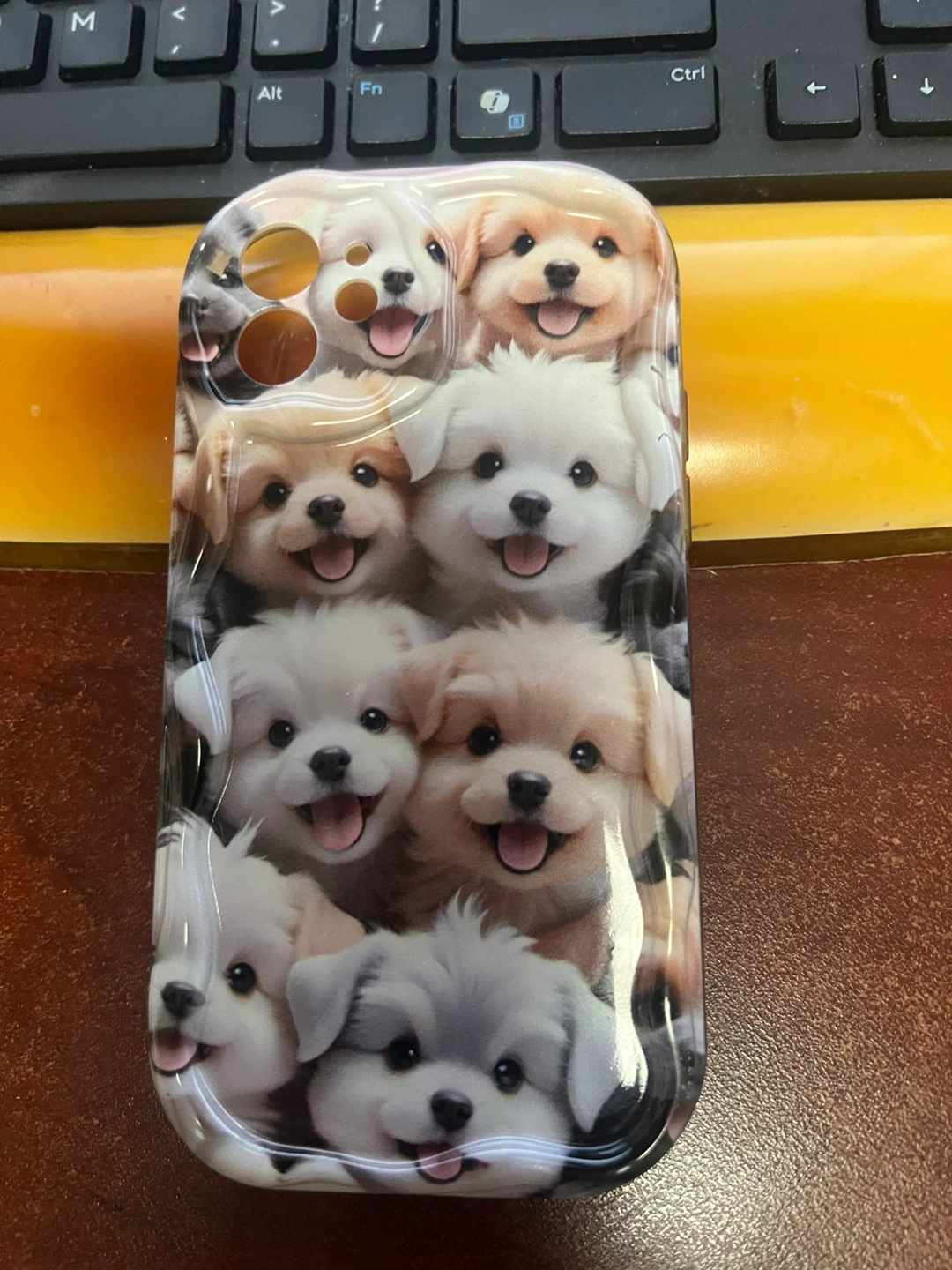Phone Case with Cute Puppies