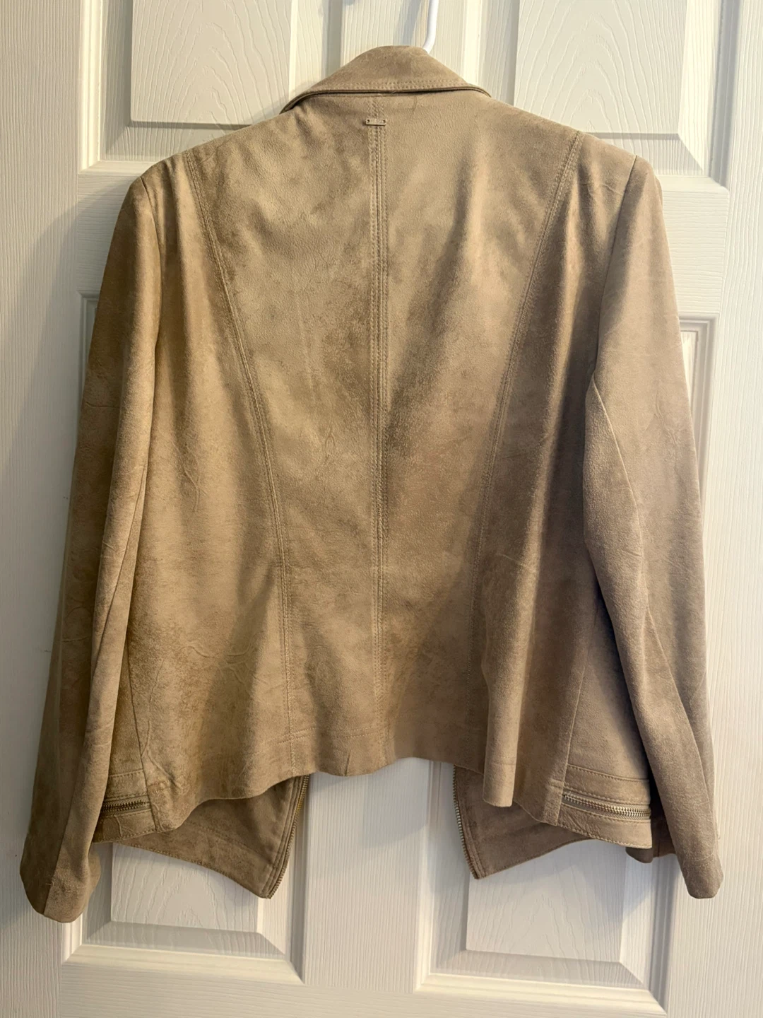 VEX COLLECTION Faux Suede Moto Jacket Size 42 - photo 3