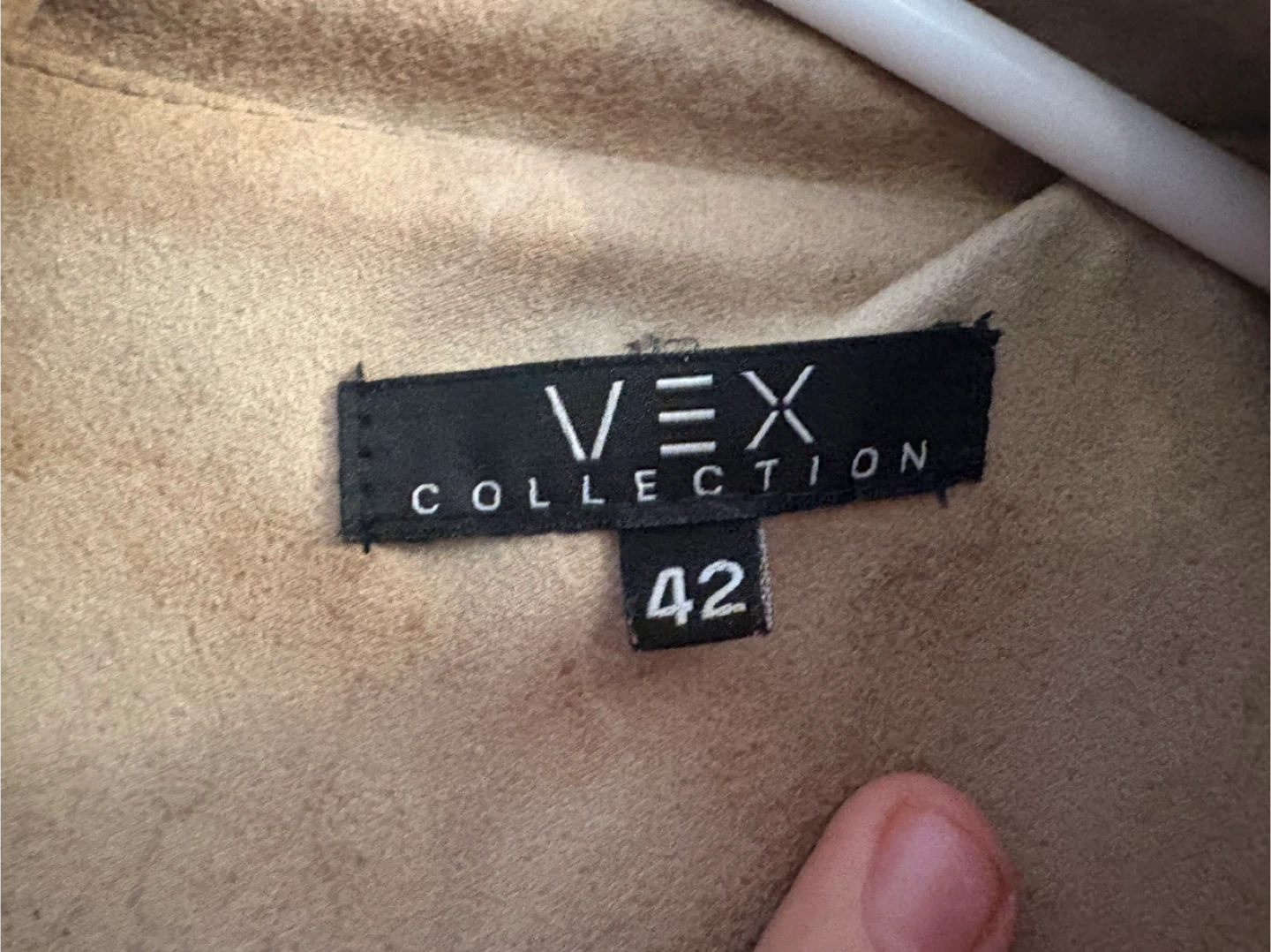 VEX COLLECTION Faux Suede Moto Jacket Size 42 - photo 2