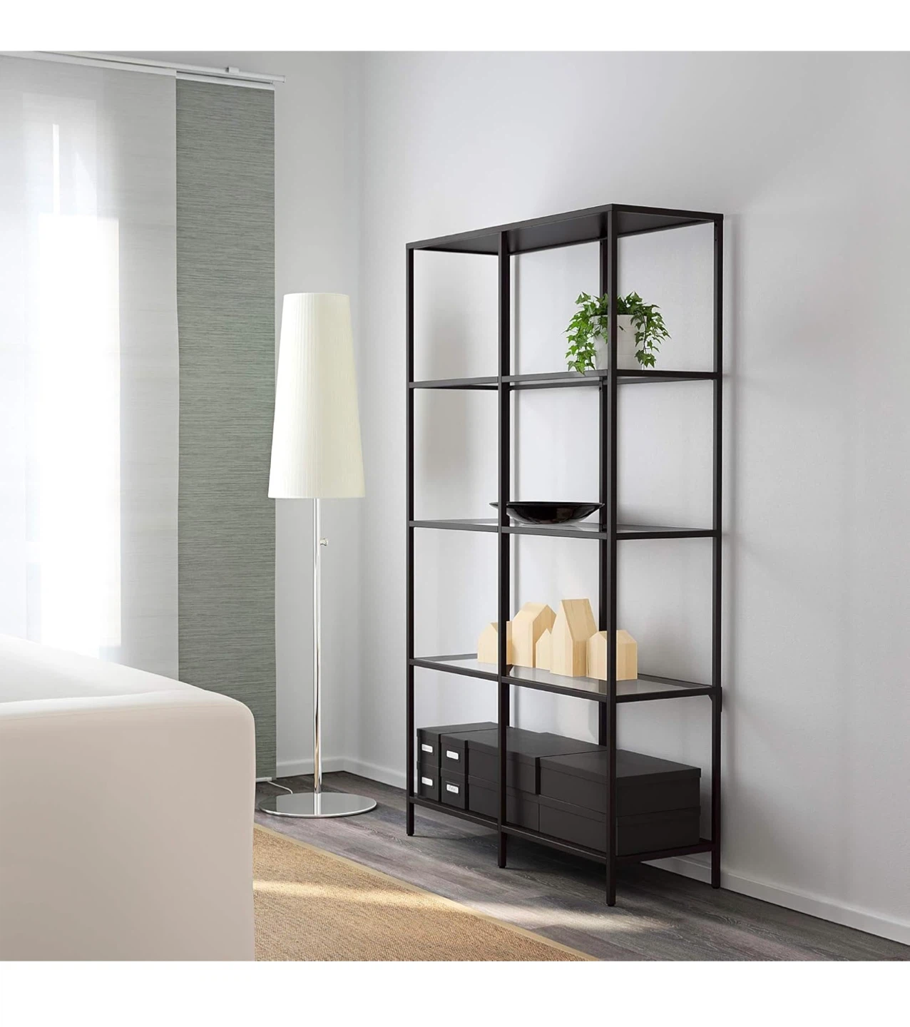 IKEA KALLAX Shelf Unit - Black - 100x175 cm