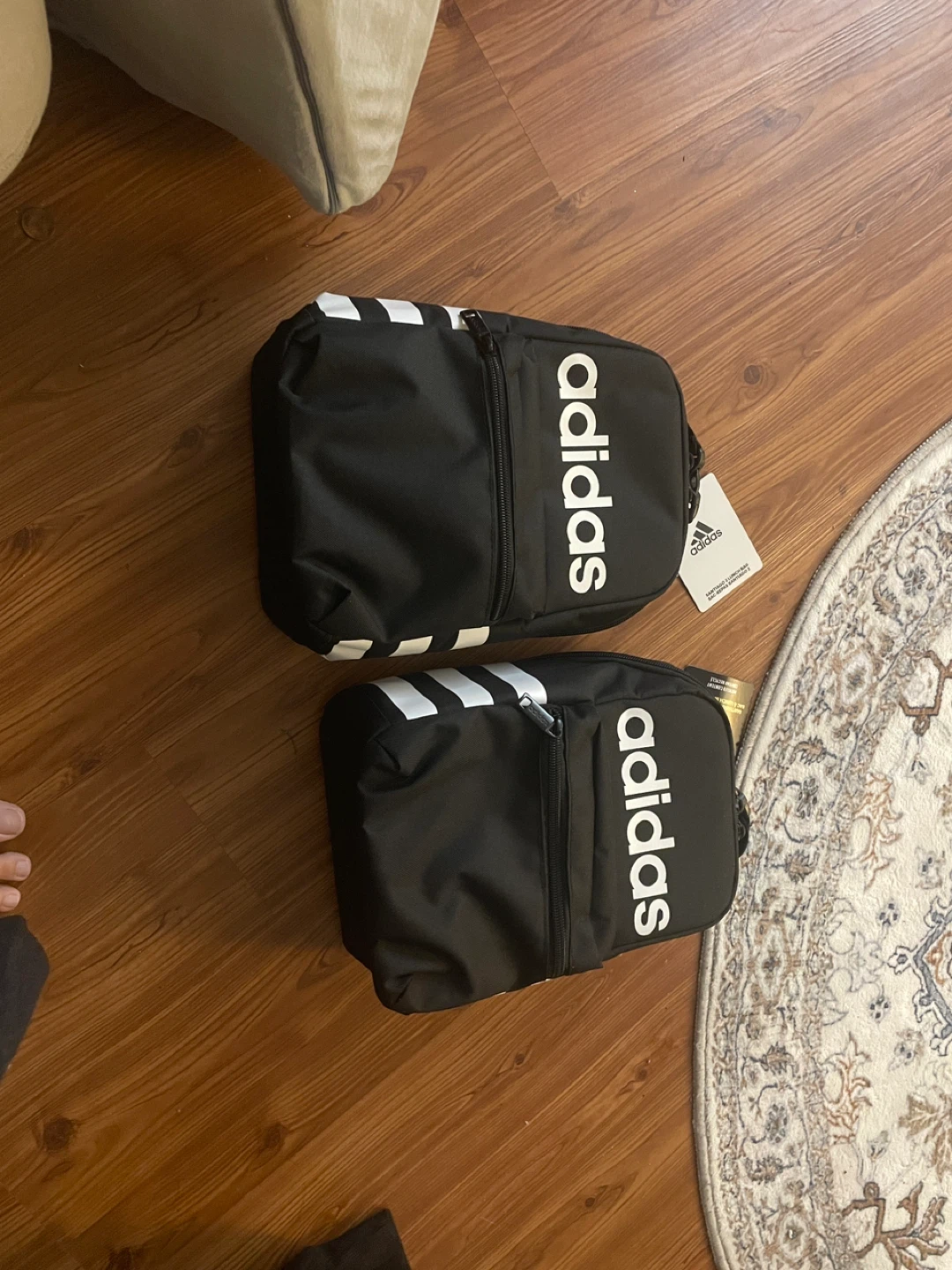 BRAND NEW boy girl youth adidas santiago black lunch bag - photo 4