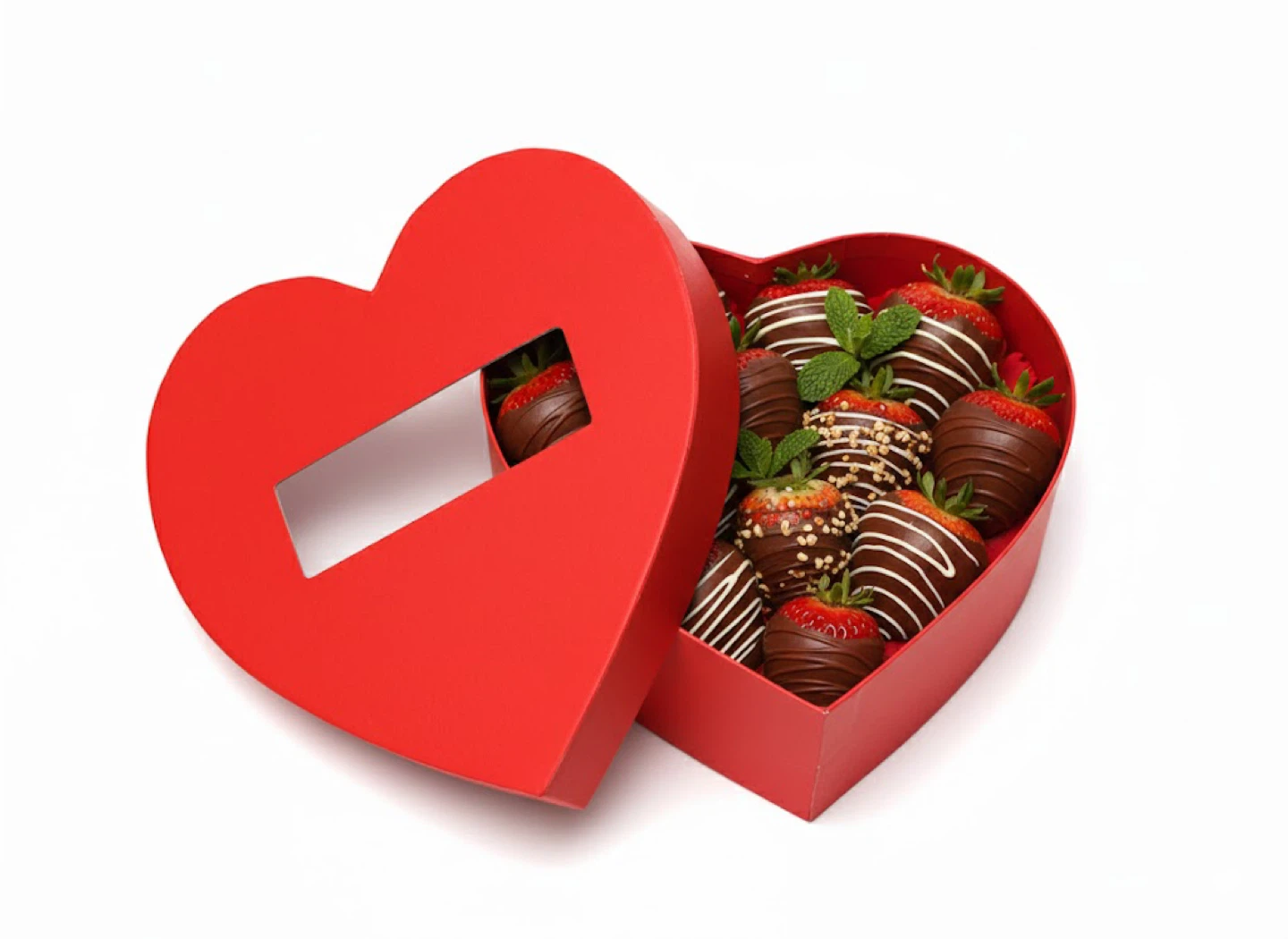 Gift Box Valentine’s Day Chocolate Covered Strawberries