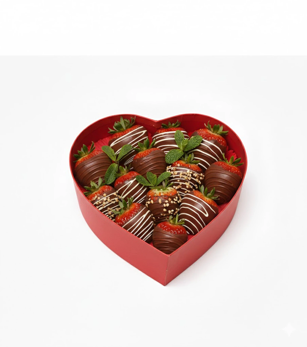 Gift Box Valentine’s Day Chocolate Covered Strawberries - photo 2