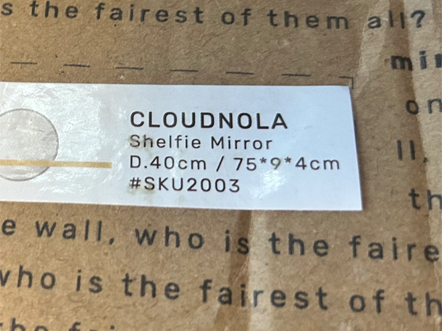 Cloudnola Shelfie Mirror - 40cm Diameter - photo 2