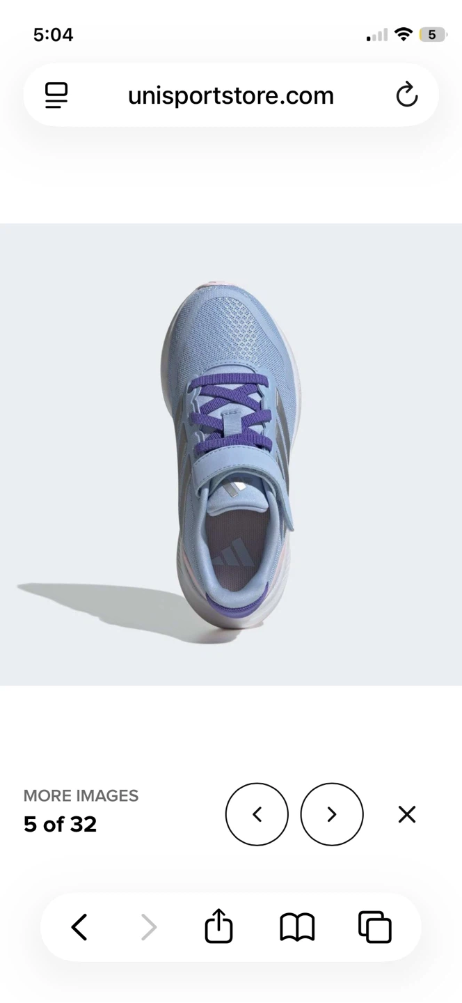 BRAND NEW girl youth adidas runfalcon velcro shoes size 1.5Y - photo 3