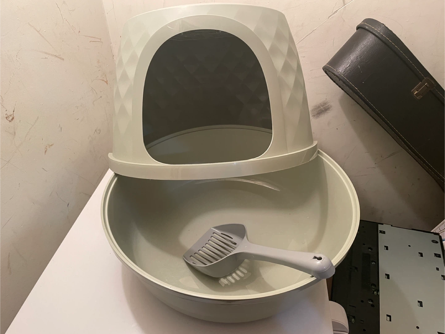 ExquisiCat Wide Entry Hooded Litter Pan - Large - photo 2