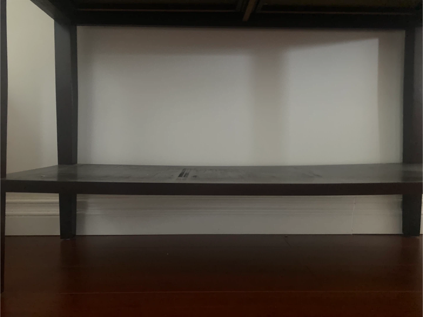 Dark Brown Console Table with Drawer and Shelf - photo 3