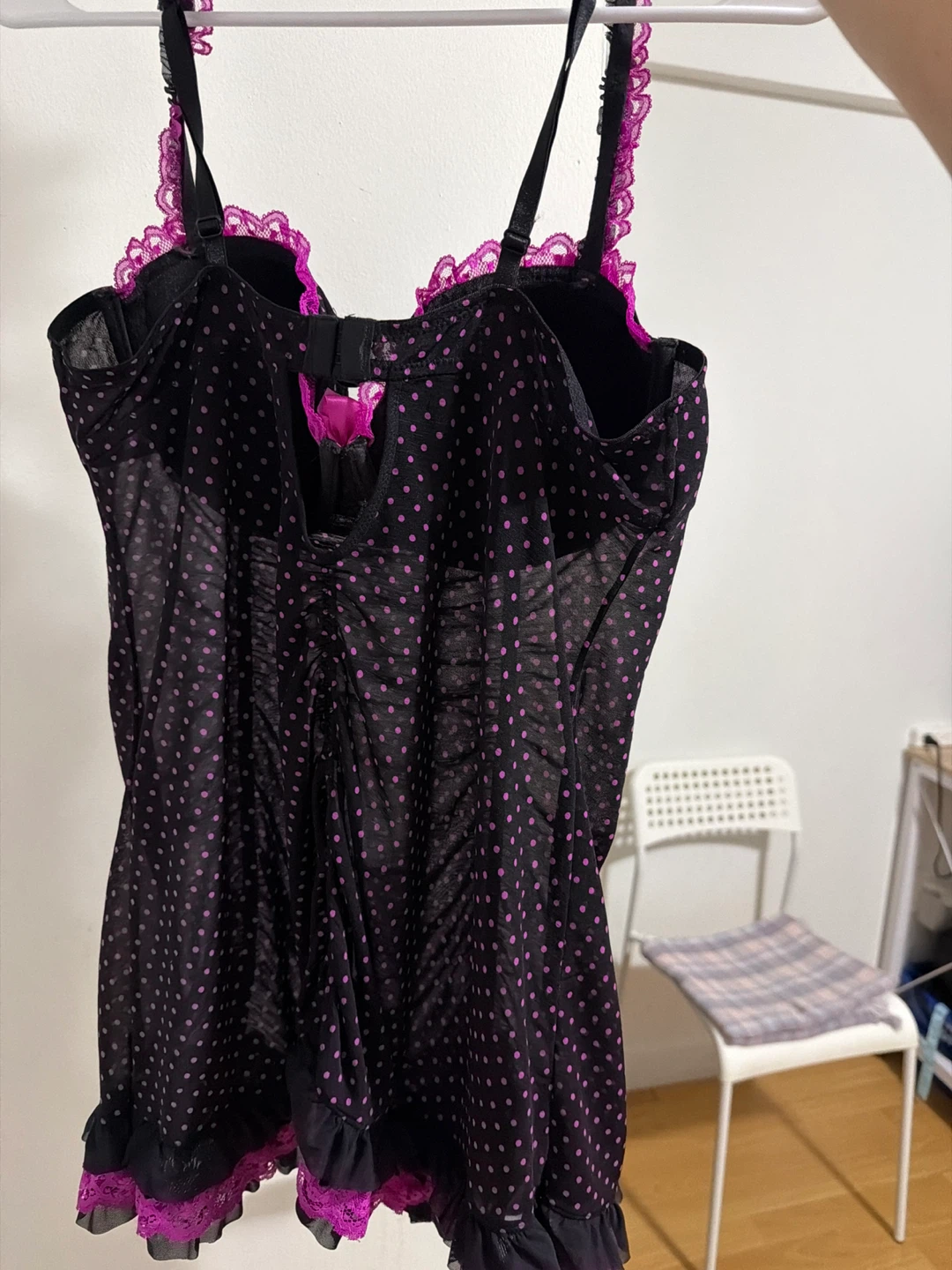 La Senza Black Pink Polka Dot Lingerie 🏆 - photo 3