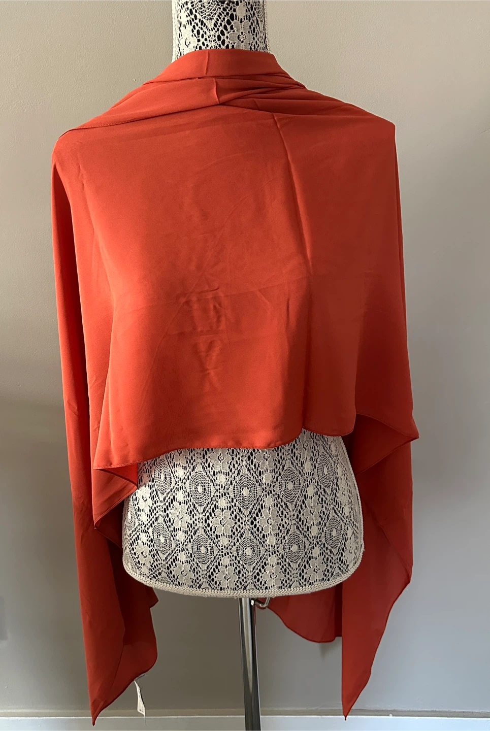 Warm Orange coloured scarf/shawl - New - $10