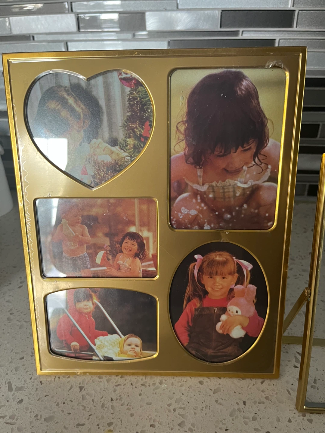 Vintage Gold Tone Multi-Photo Frame - photo 2