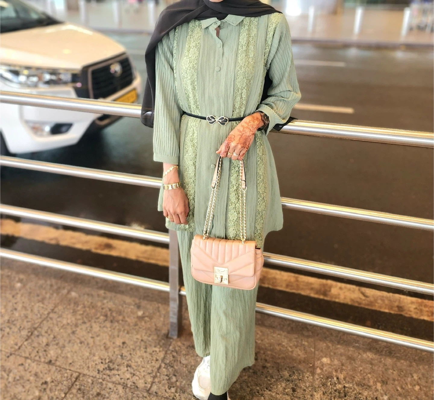 Sage Green Two-Piece Outfit - photo 2