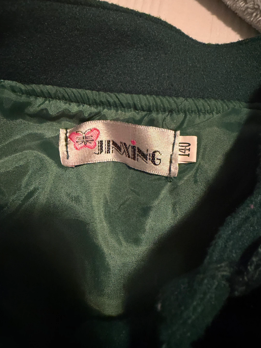 Emerald Green Girls Coat Size 140 - photo 3