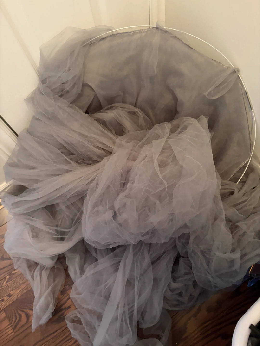 Tulle Fabric with Metal Hoop