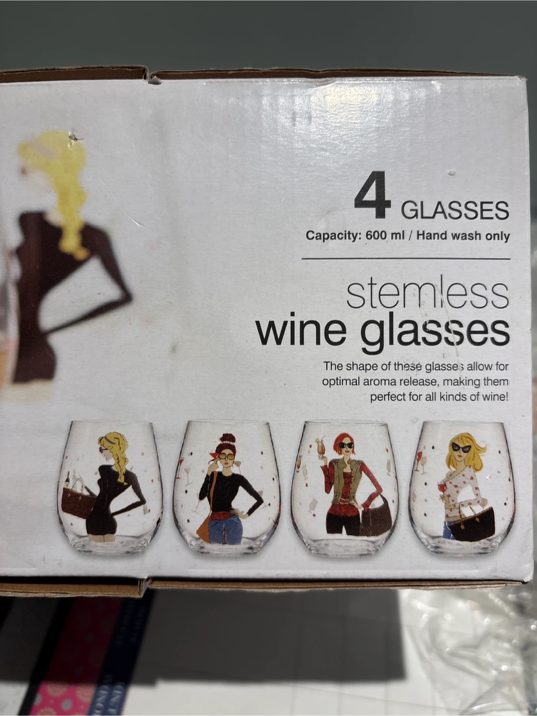 NEW 4 Fun Stemless Glasses