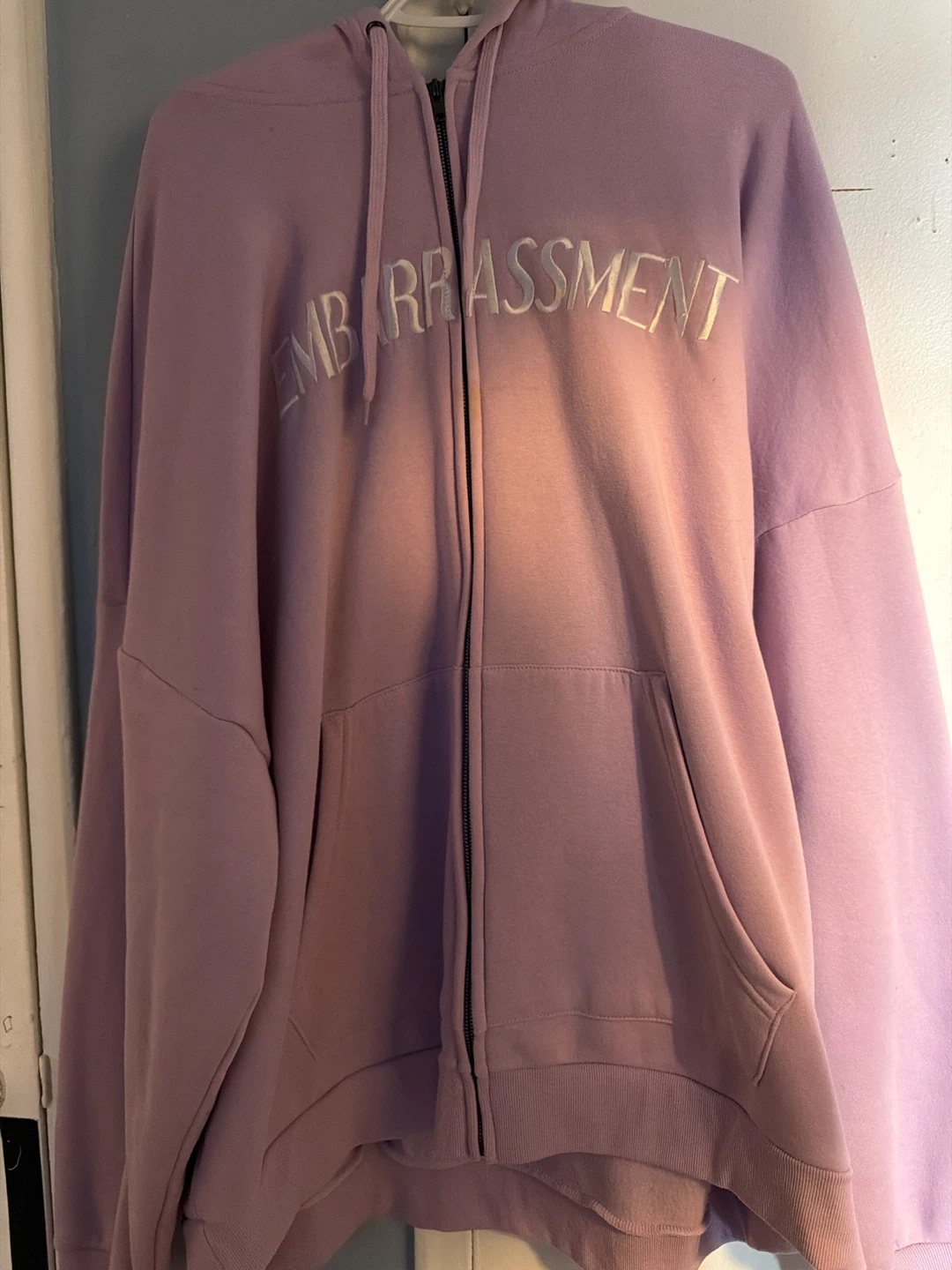 Embarrassment from inside out Graphic Zip-Up Hoodie