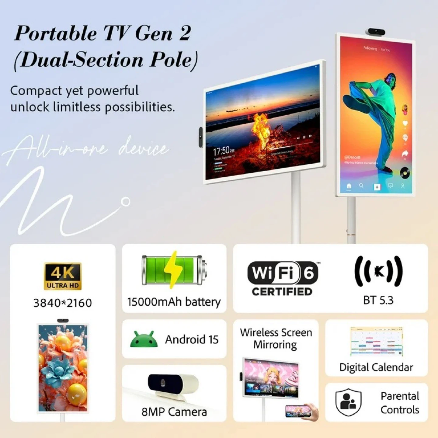 ApoloSign 32 inch 4K UHD Smart Portable TV 2nd Gen - photo 5