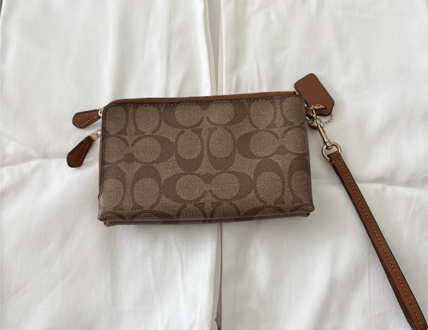Coach Signature Double Zip Wristlet - photo 5