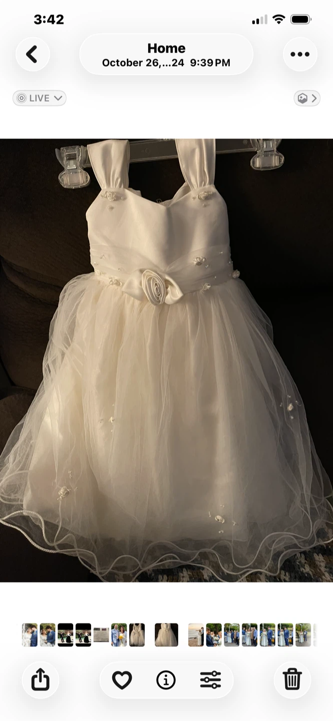 White Flower Girl Dress