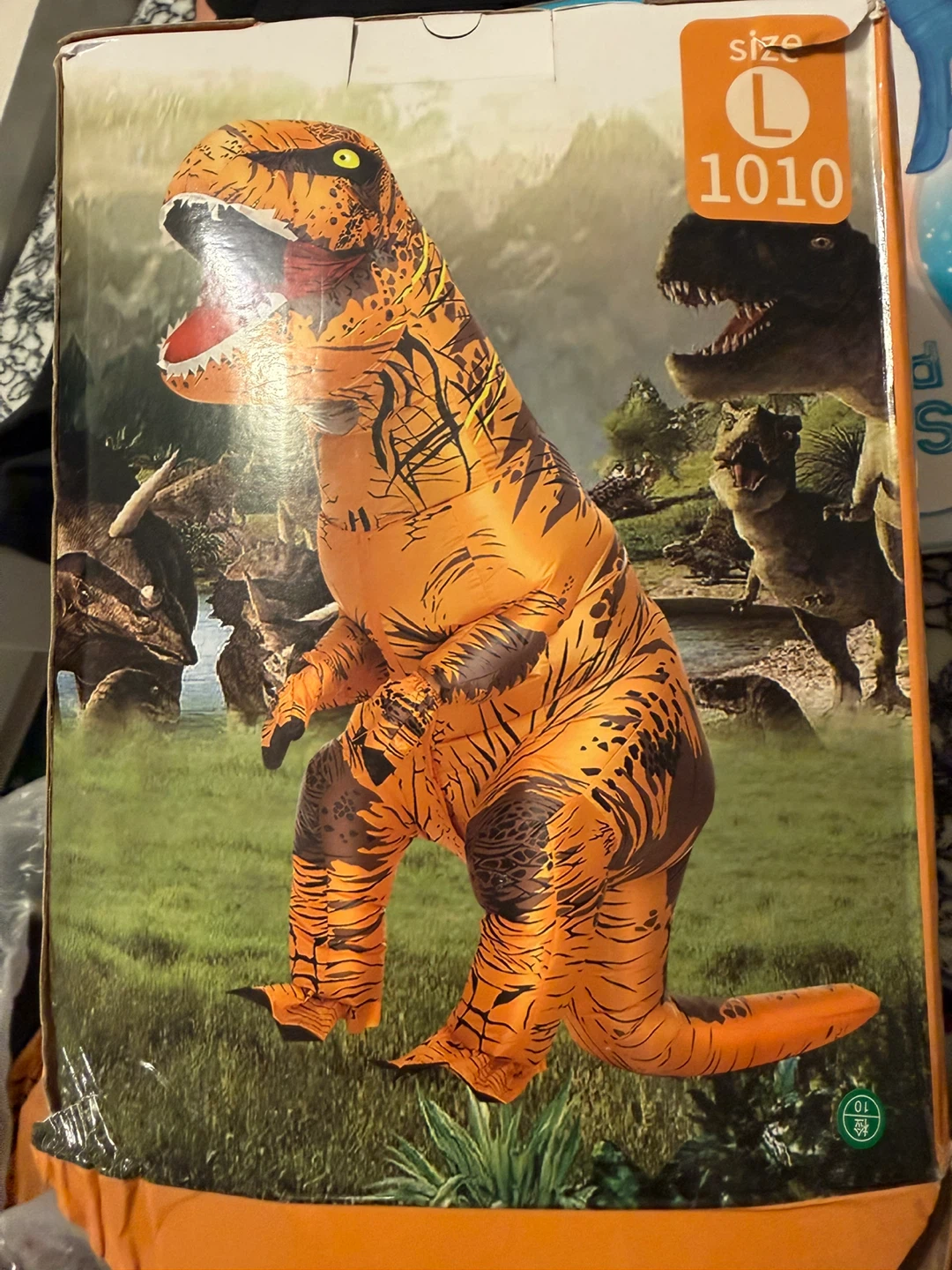 Inflatable T-Rex Dinosaur Costume - Size L