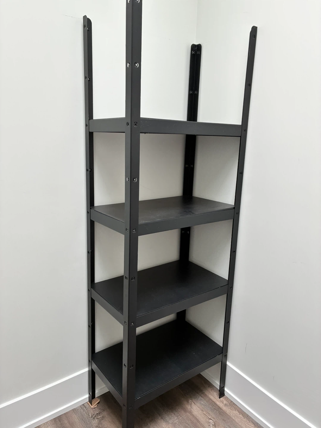 Black 4-Shelf Metal Storage Unit