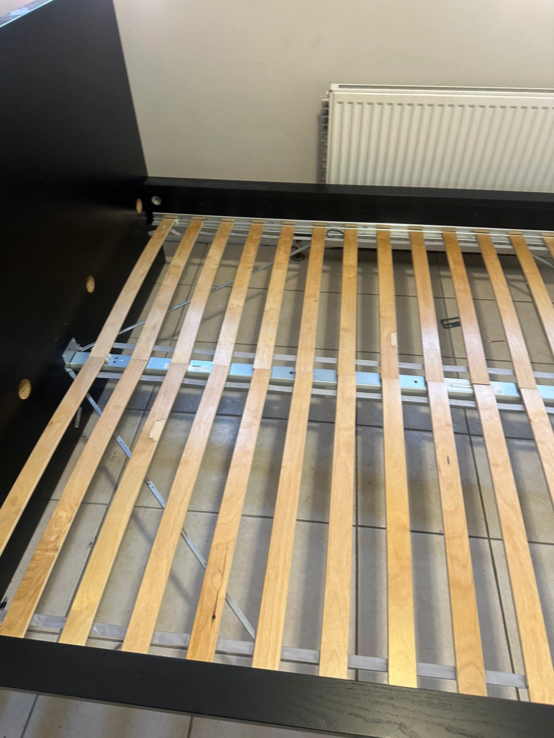 IKEA MALM Black Queen Bed Frame with Slats - photo 3