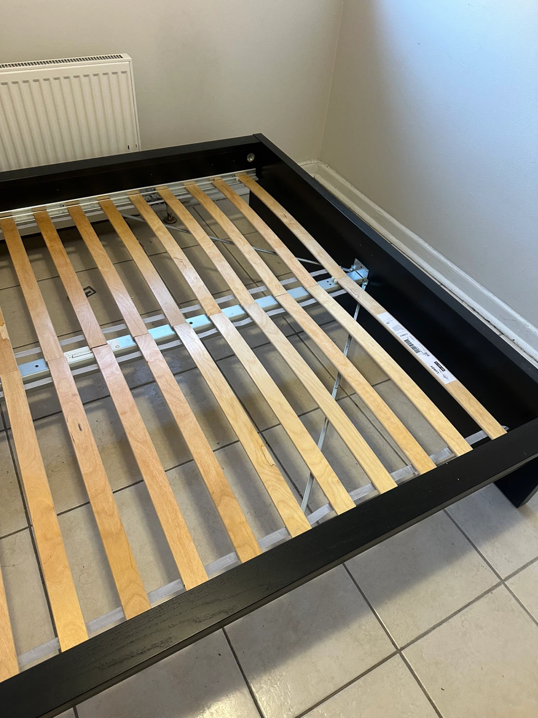 IKEA MALM Black Queen Bed Frame with Slats - photo 4