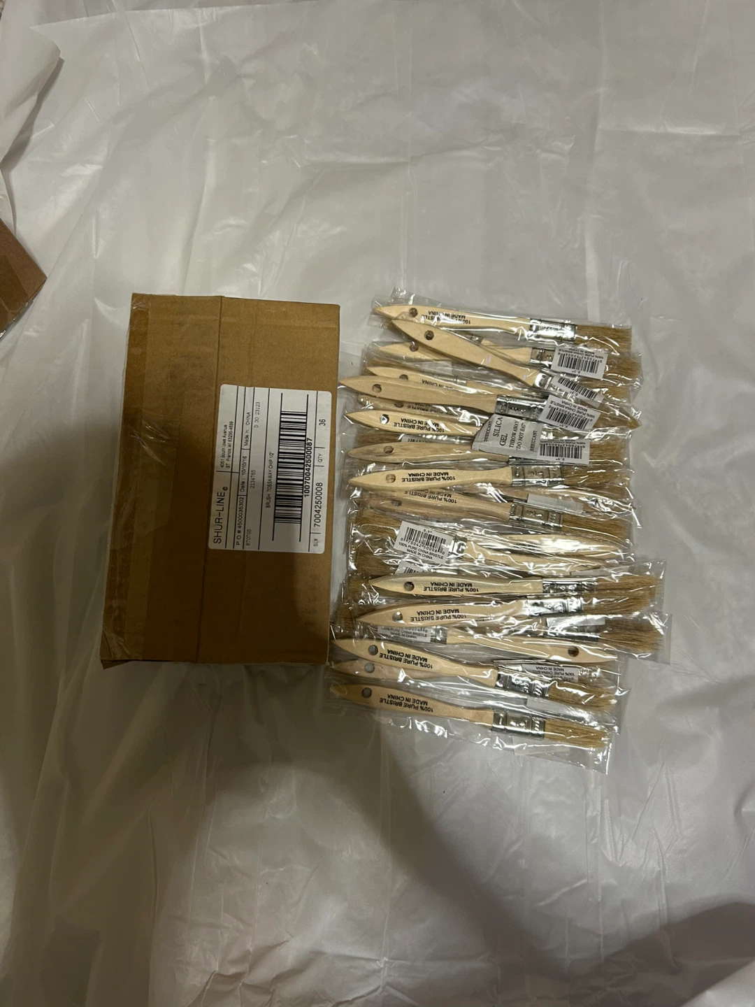 SHUR-LINE 1/2" Tossaway Chip Paint Brushes (36 Pack)