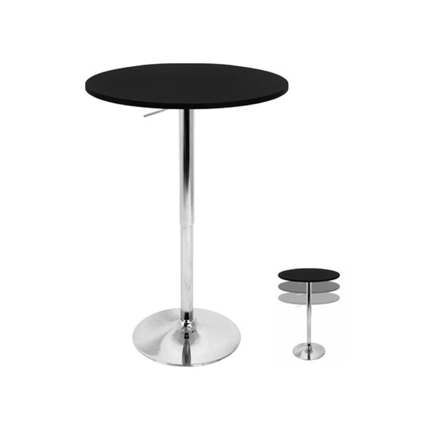 Furniture Round Bar Table With Chrome Leg
