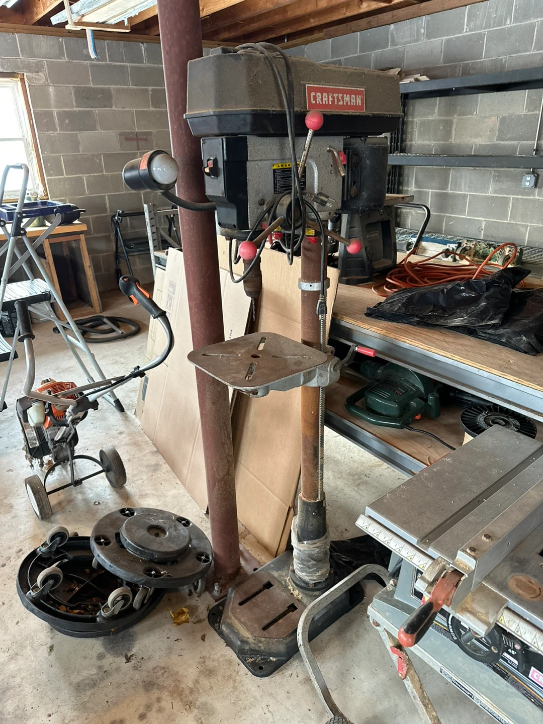 DEWALT Scroll Saw and Craftsman Router Table
