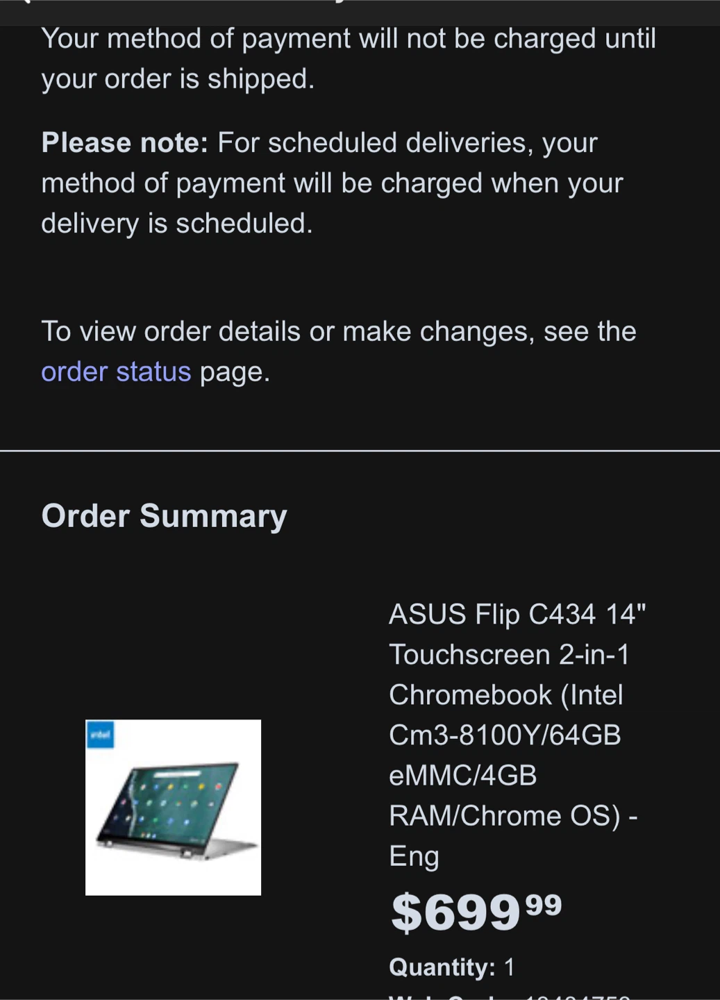 ASUS Flip C434 14" Touchscreen Chromebook - photo 3