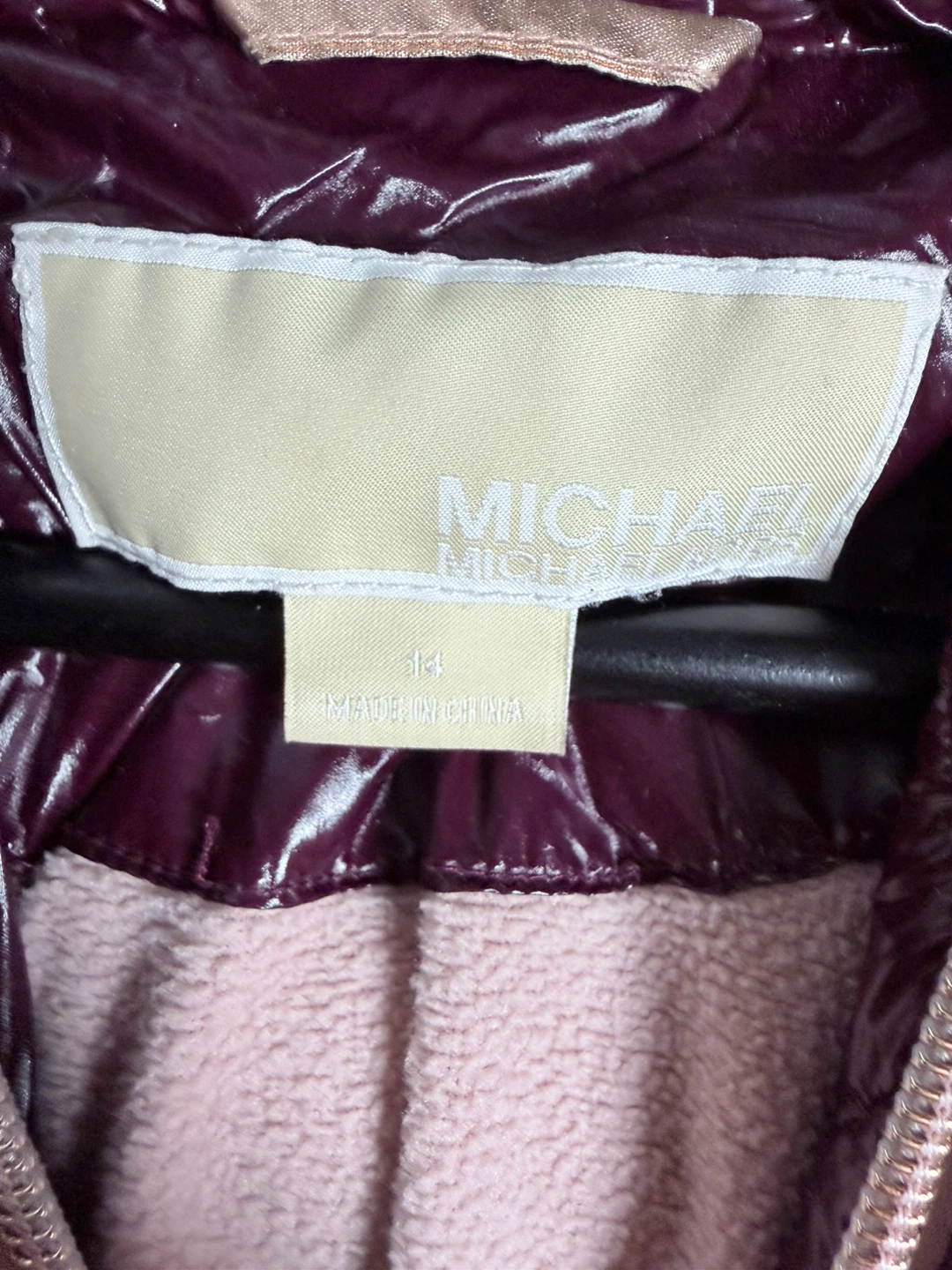 Michael Kors Puffer Jacket - Burgundy & Pink - photo 3