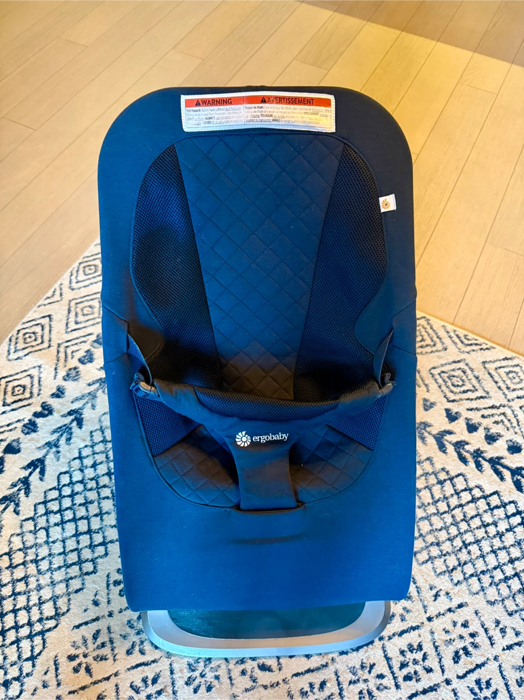Ergobaby 3‑in‑1 Evolve Bouncer (Navy Blue Mesh) + Free Toy Bar - photo 2