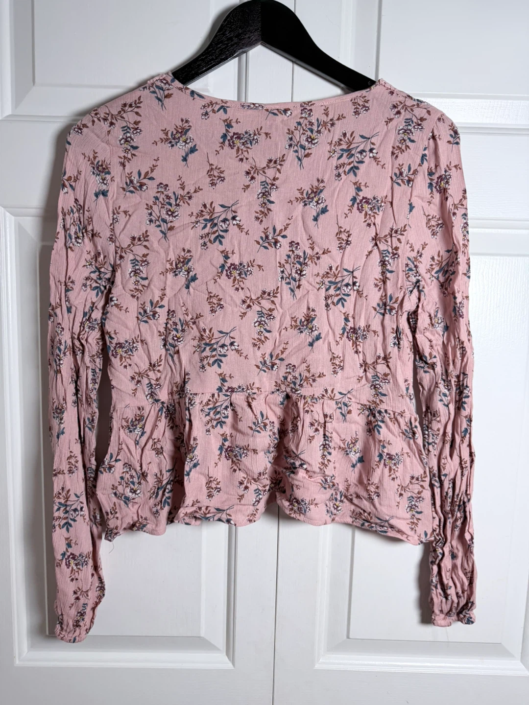 Design Lab Girls Floral Peplum Top - Pink L/G - photo 2